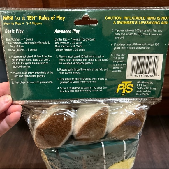 Inflatable Football Game Set - Blue, Red, Brown - Picture 4 of 4